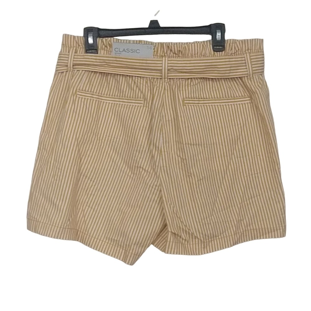 Liz Claiborne Paperbag Tie Waist Cotton Shorts 14 - Picture 3 of 11